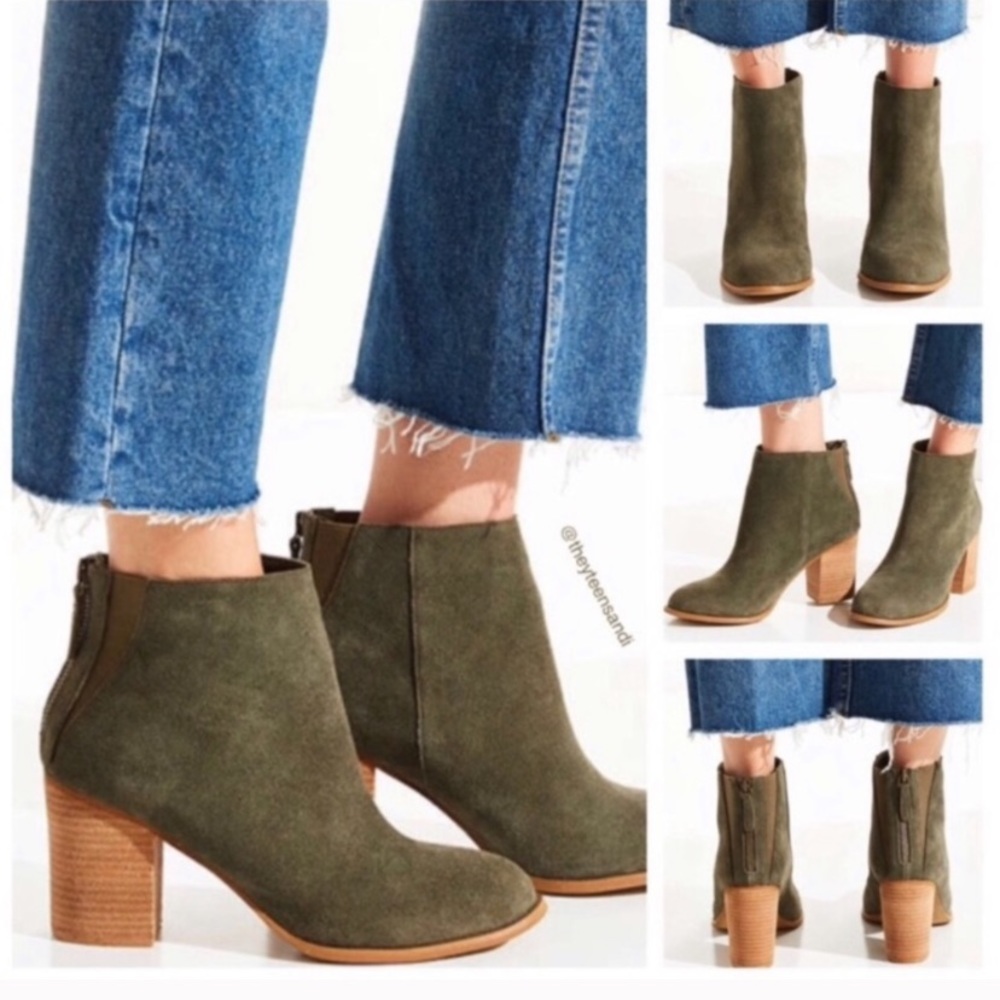 Urban Outfitters Moss Suede Ankle Boots